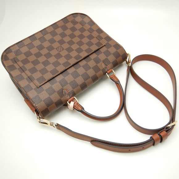 Louis Vuitton Damier Beaumarchais Ebene Venus Shoulder Bag Brown - Picture 2 of 8